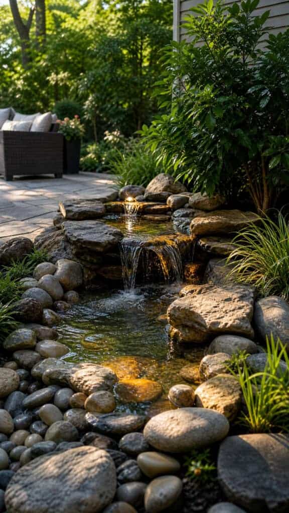 Build A Simple Rock Water Feature