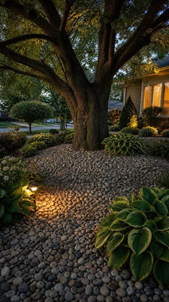 Transform Problem Areas With Rock Mulch
