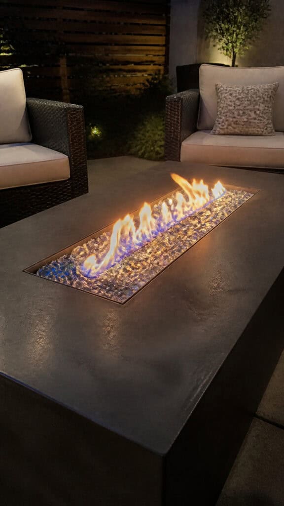 Propane Fire Pit Table for Clean Convenience