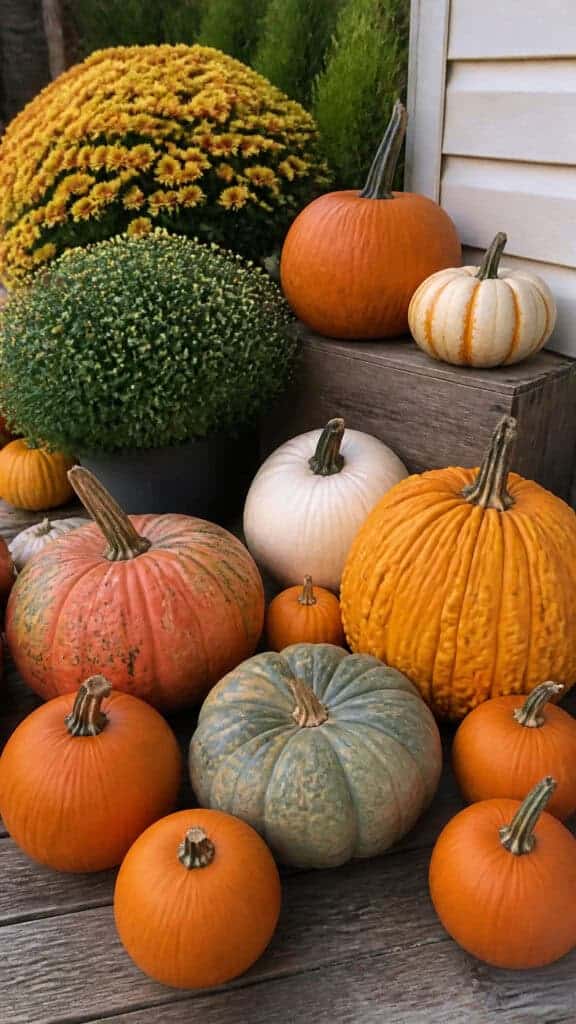 Create a Compact Pumpkin Display