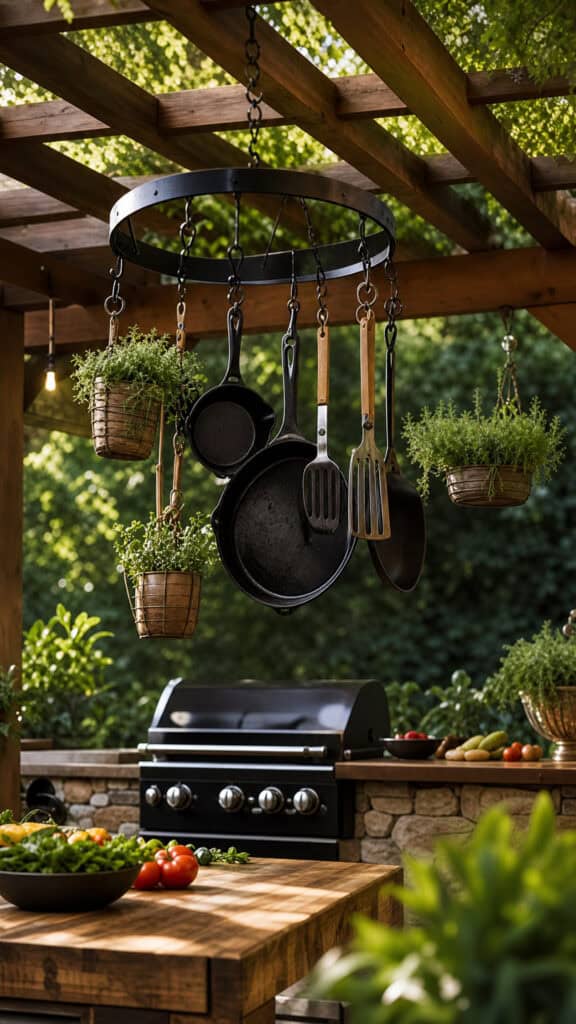 The Hanging Pot Rack Kitchen