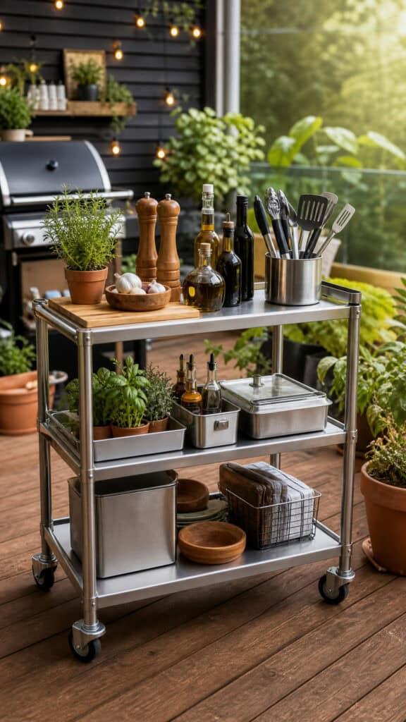 The Rolling Cart Kitchen Station