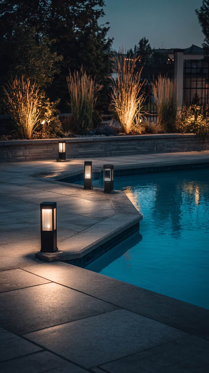 Solar Lighting Around the Pool for Simple, Low-Fuss Style - Image 1