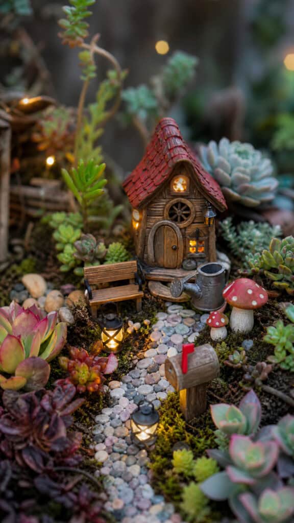 Adding Magical Miniature Accessories and Fairy Houses