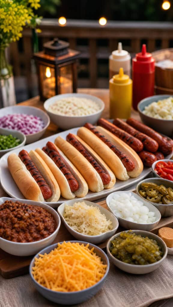Grill Some Juicy Hot Dogs with Gourmet Toppings