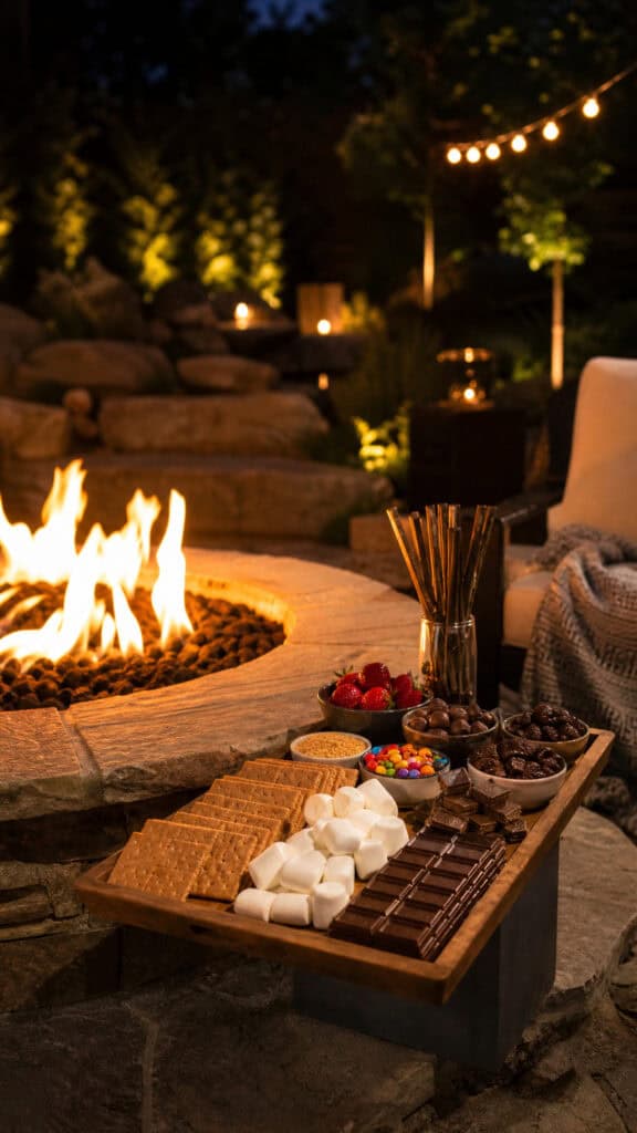Prepare a S'mores Station for Dessert