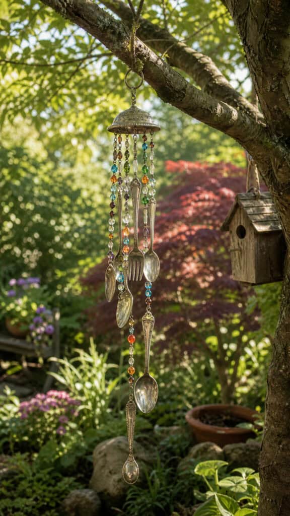 Wind Chimes And Musical Garden Elements