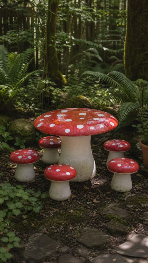 Build a Toadstool Table and Chairs Set