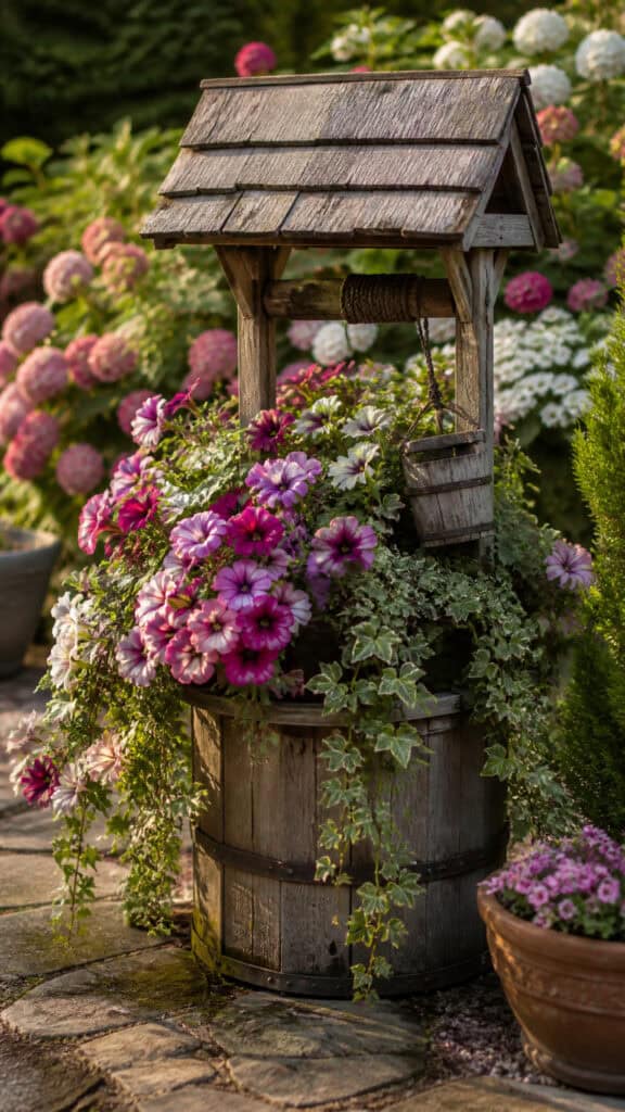 Install a Whimsical Wishing Well Planter