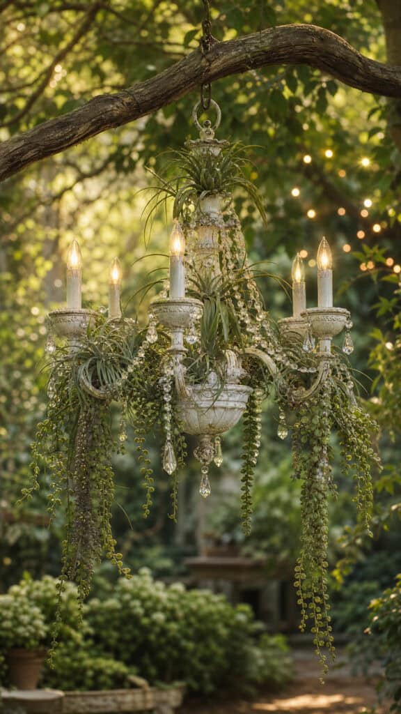 String Up Garden Chandeliers