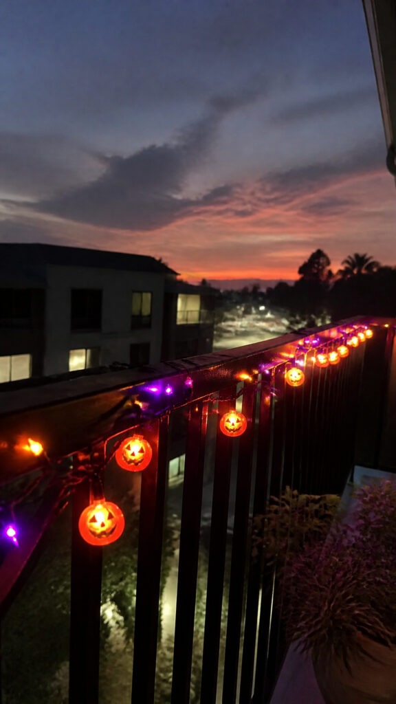 String Lights with Halloween Flair
