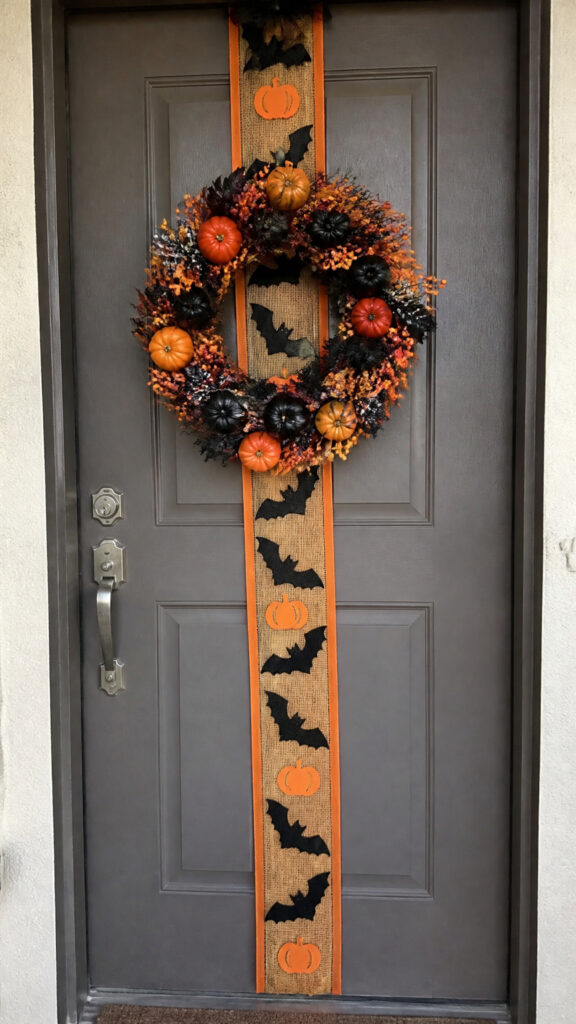 Vertical Halloween Banner on Your Door