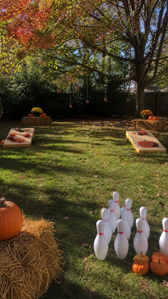 Set Up Lawn Games with a Fall Twist
