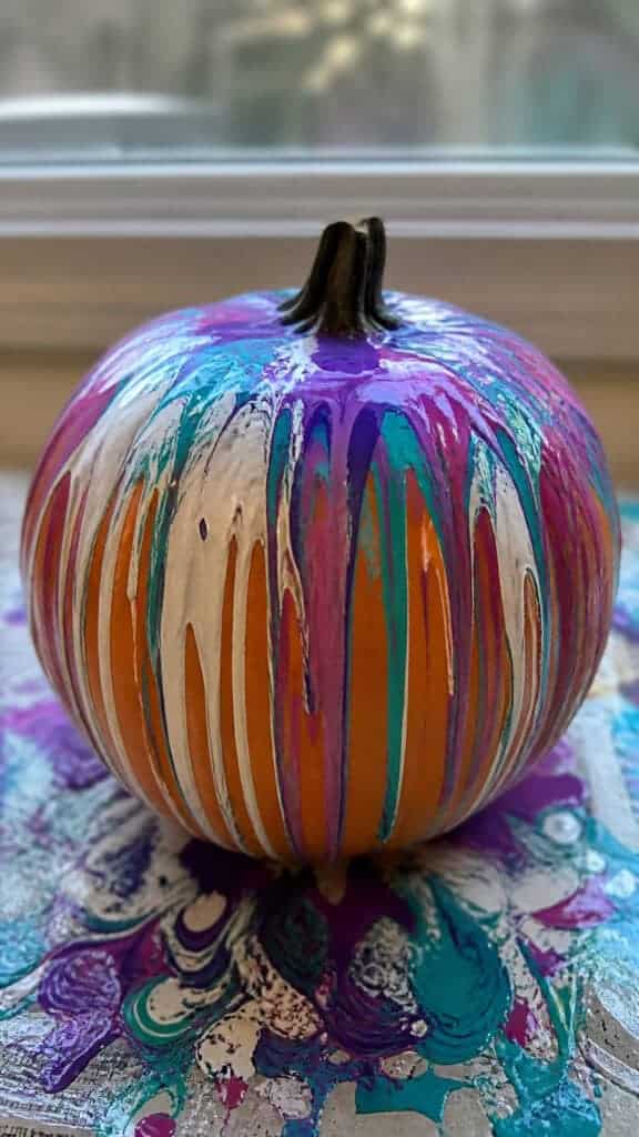 Drip Paint Pumpkins for Artsy Fun
