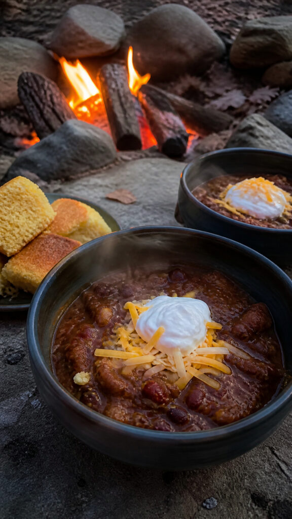 Hearty Chili and Cornbread