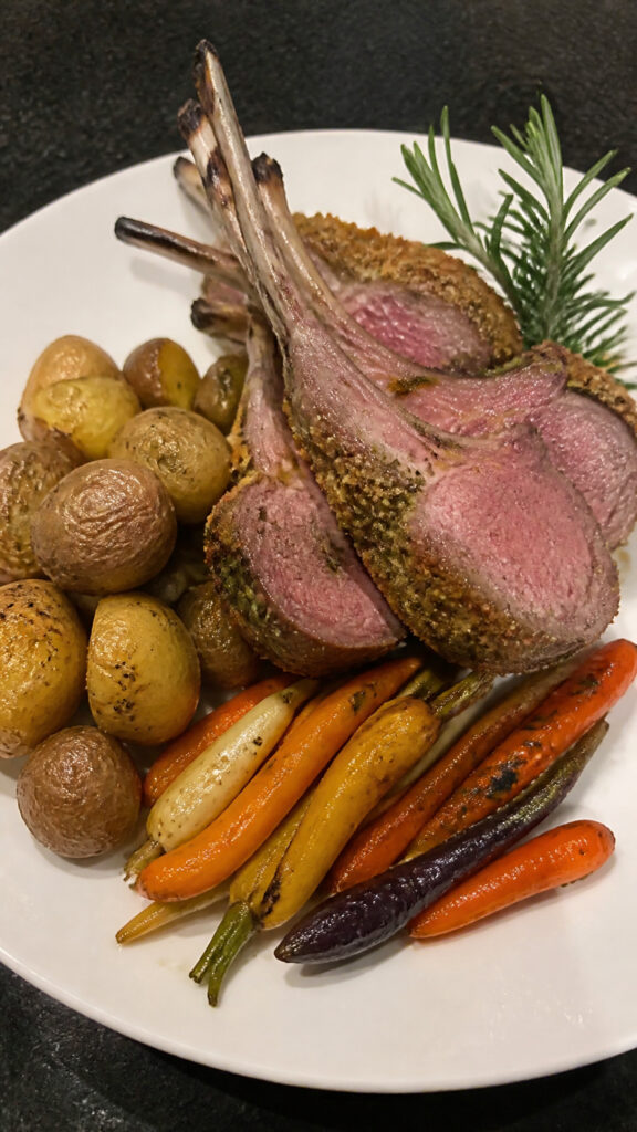 Herb-Crusted Lamb Rack Extravaganza