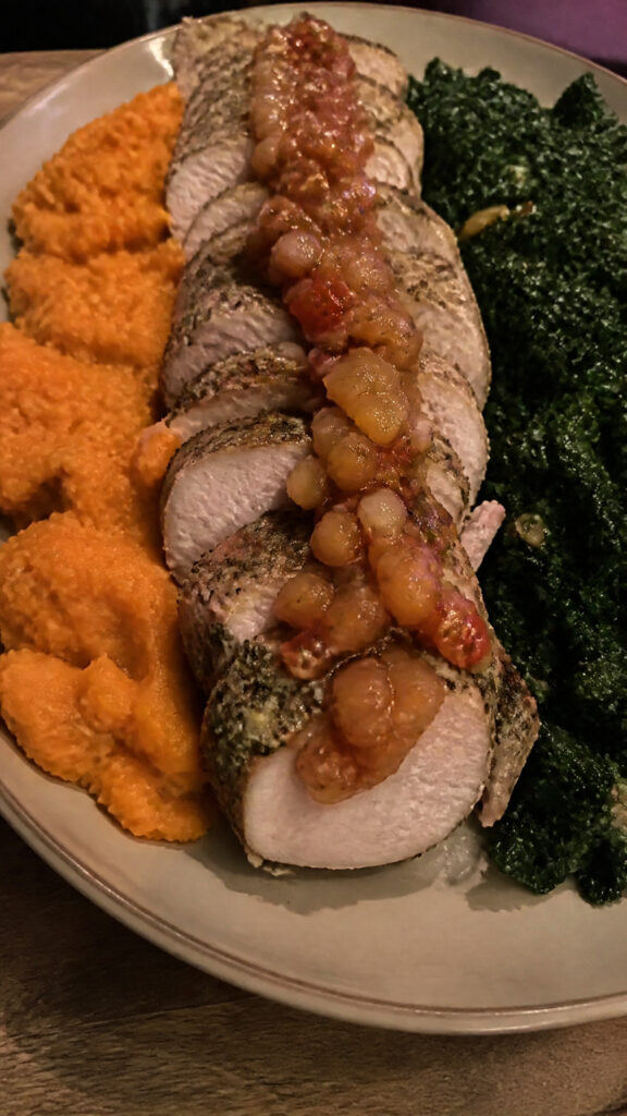 Pork Tenderloin with Apple Chutney Dinner