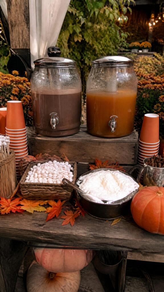 Hot Chocolate and Cider Bar