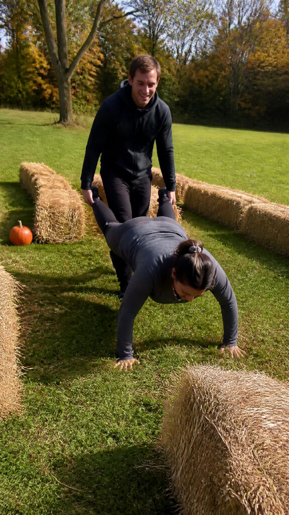Wheelbarrow Races with a Twist