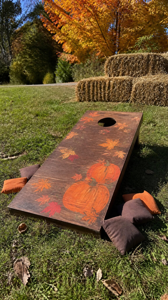 Corn Hole with a Fall Twist