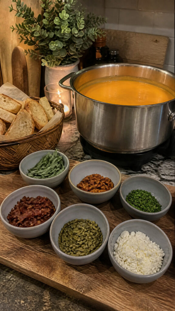Butternut Squash Soup Bar Station