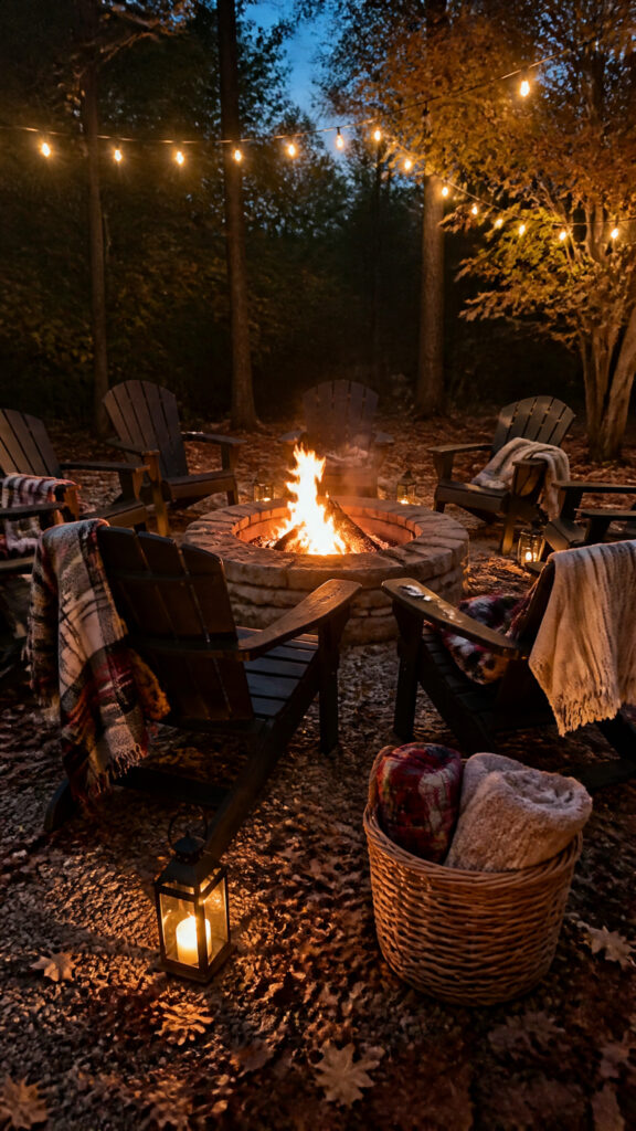 Cozy Outdoor Fire Pit Gathering Space