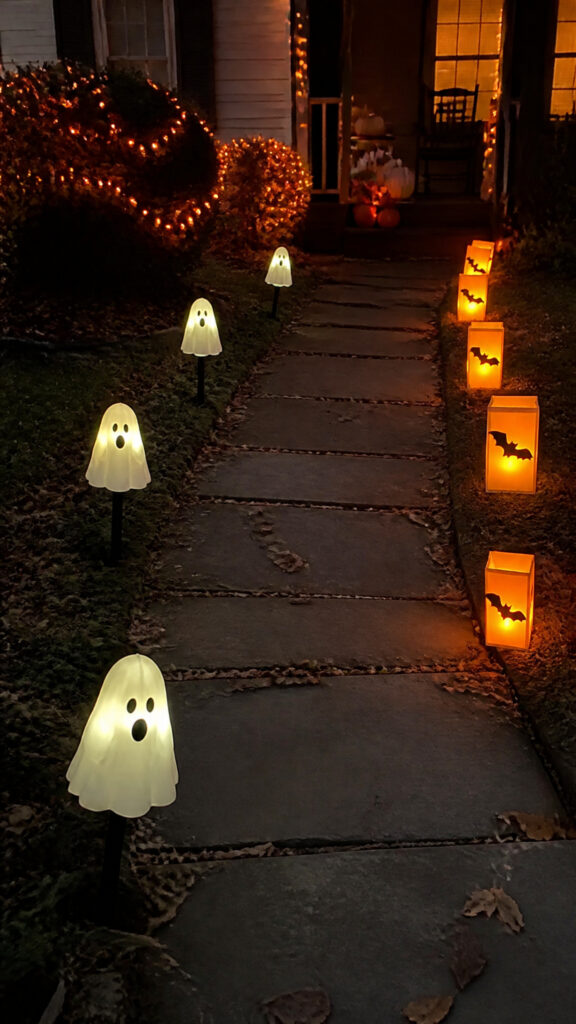 Spooky Pathway Lighting to Guide Your Guests