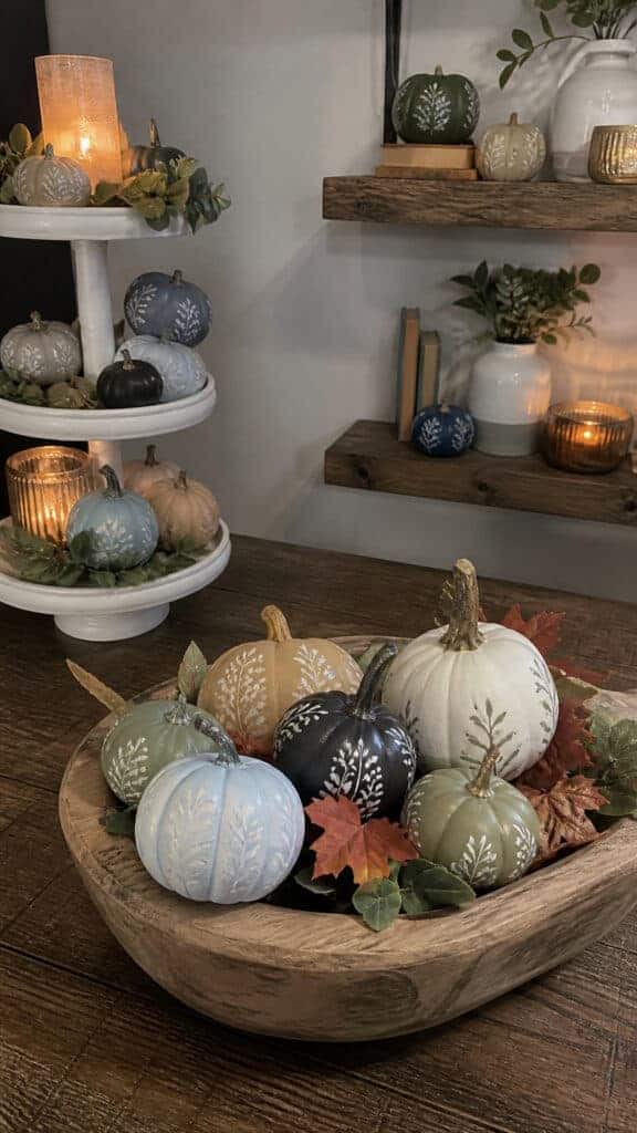 Creative Display Ideas for Your Painted Pumpkins