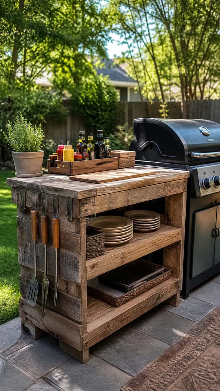 Repurpose Old Pallets Into a Grill Station
