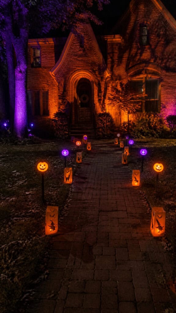 Pathway Lighting and Luminaries for Spooky Ambiance