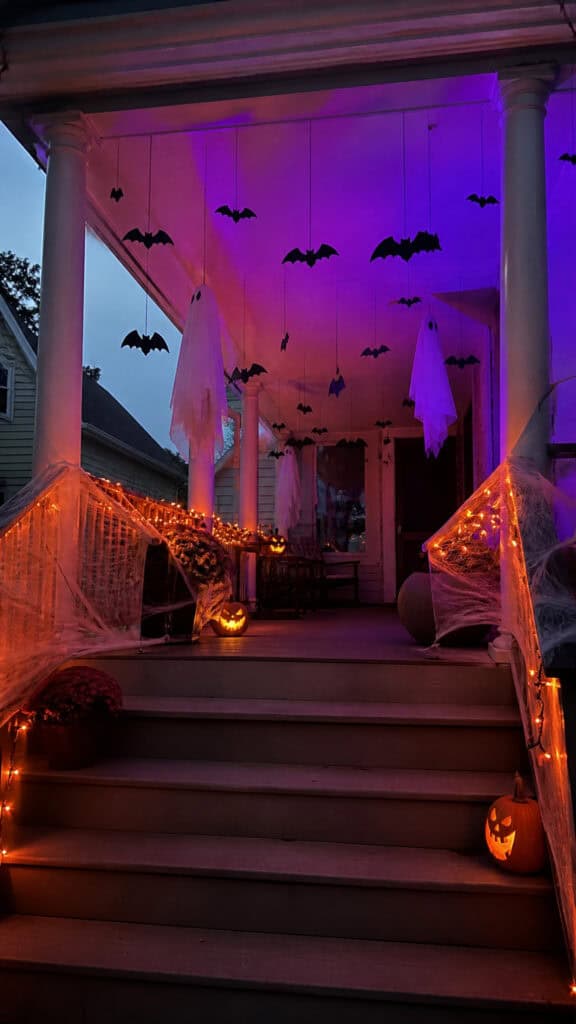 Haunted Porch with Hanging Elements