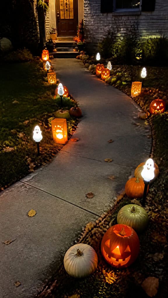 Pathway of Luminaries and Jack-o'-Lanterns