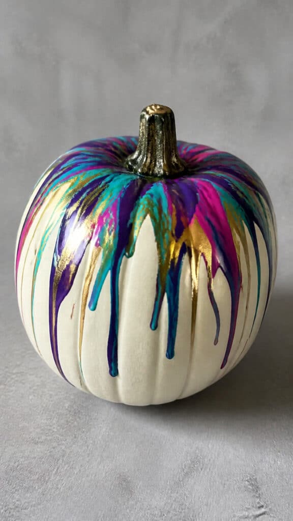 Dripping Paint Pumpkin