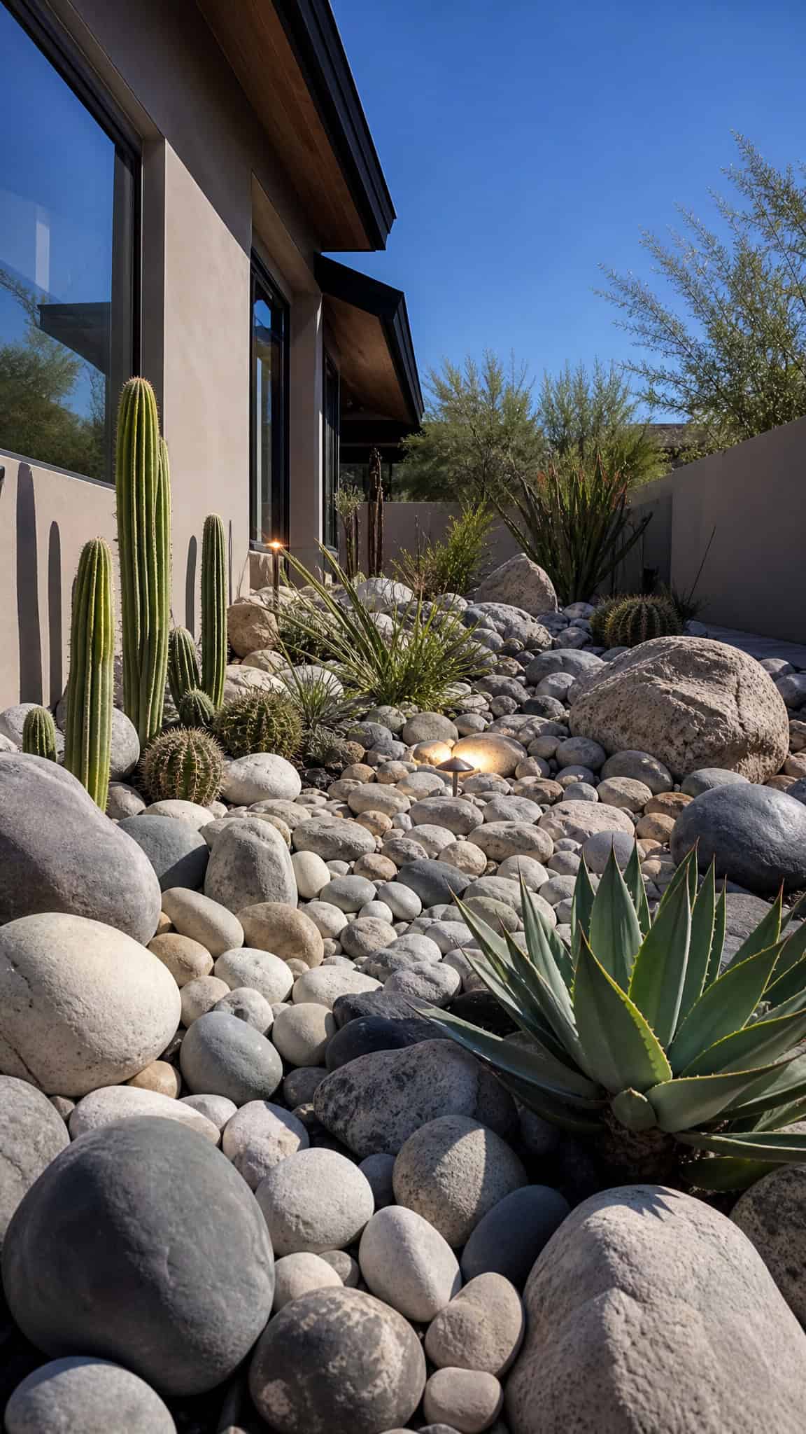Desert Minimalist Rock Garden