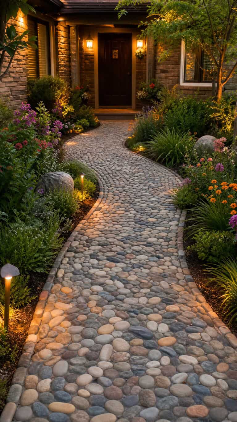 Create a Stunning River Rock Pathway