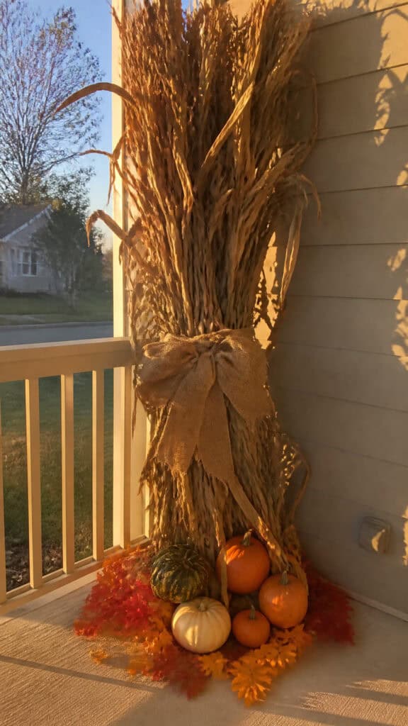 Corner Corn Stalk Bundles