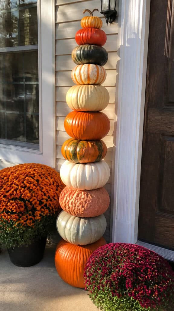 Tiered Pumpkin Tower