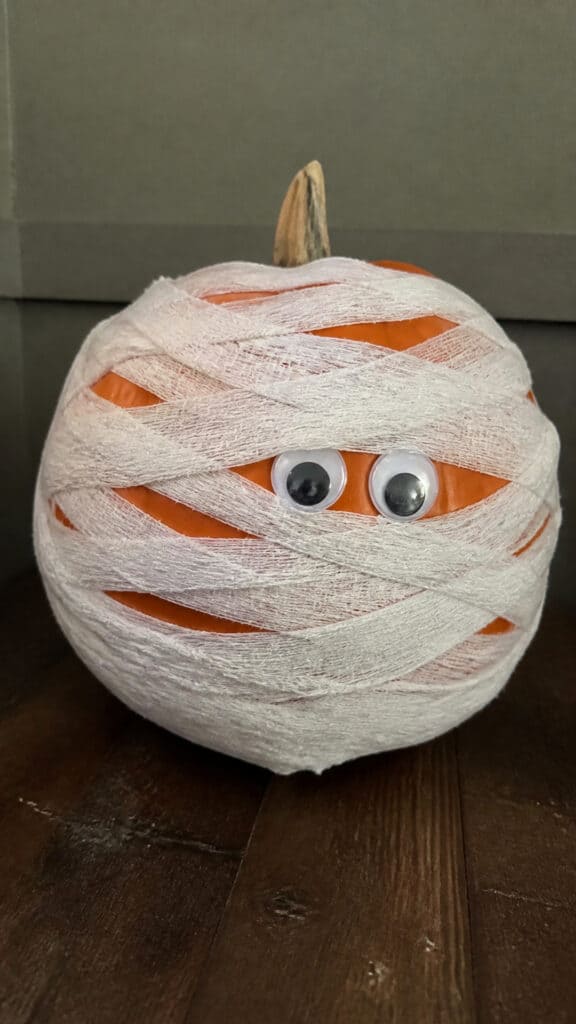 Mummy Pumpkins Wrapped Up Perfectly