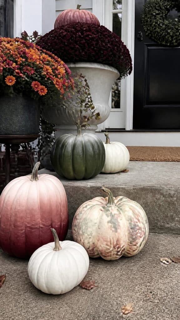 Ombre and Watercolor Effect Pumpkins