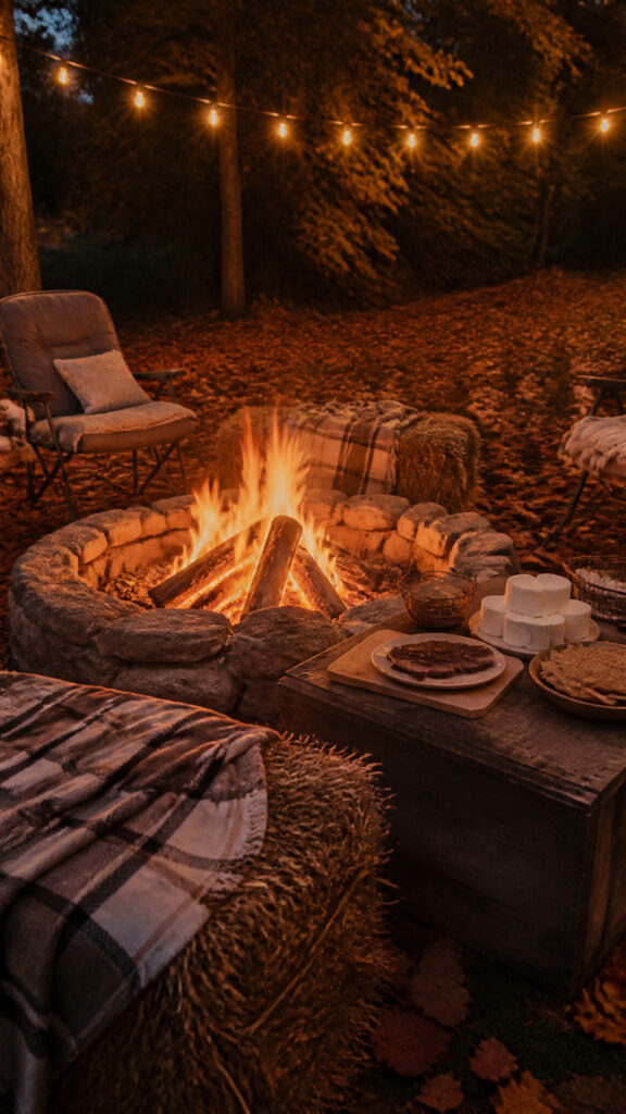 Create a Cozy Fire Pit Station with S'mores Bar