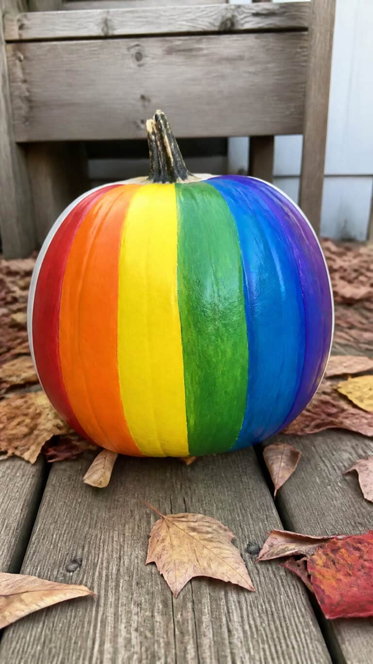 Rainbow Pumpkins That Brighten Everyone's Day