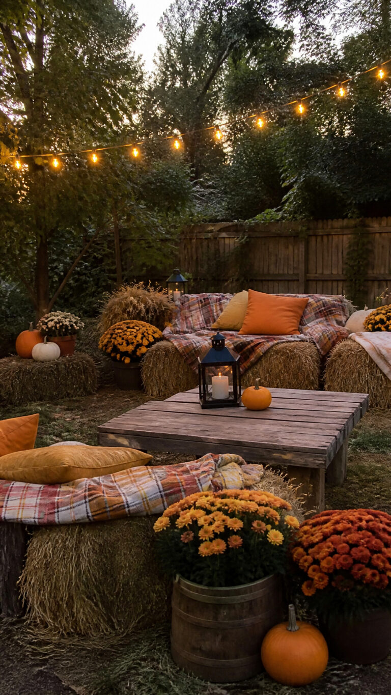Create a Cozy Seating Area with Fall Vibes