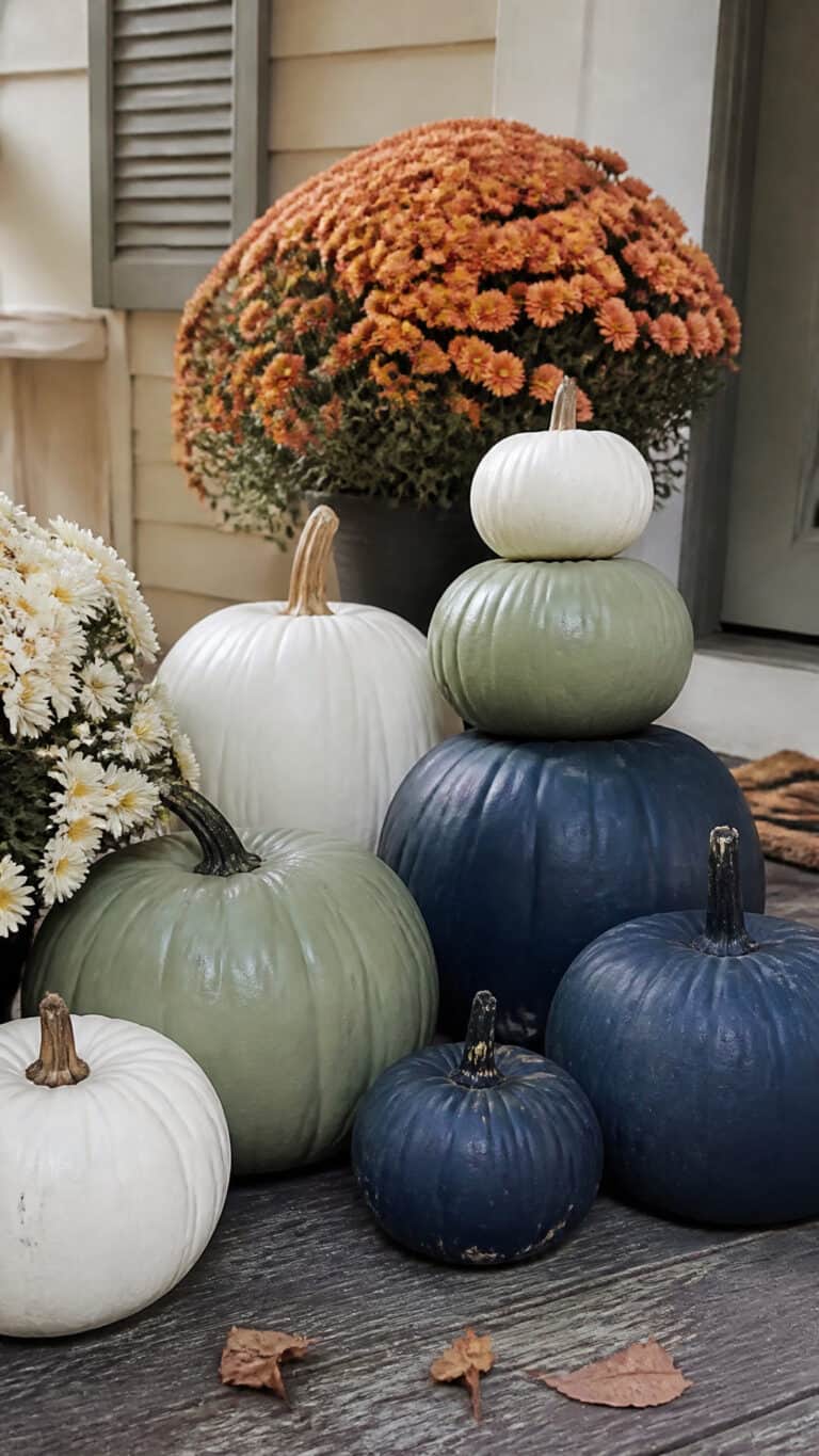 Painted Pumpkin Welcome Display