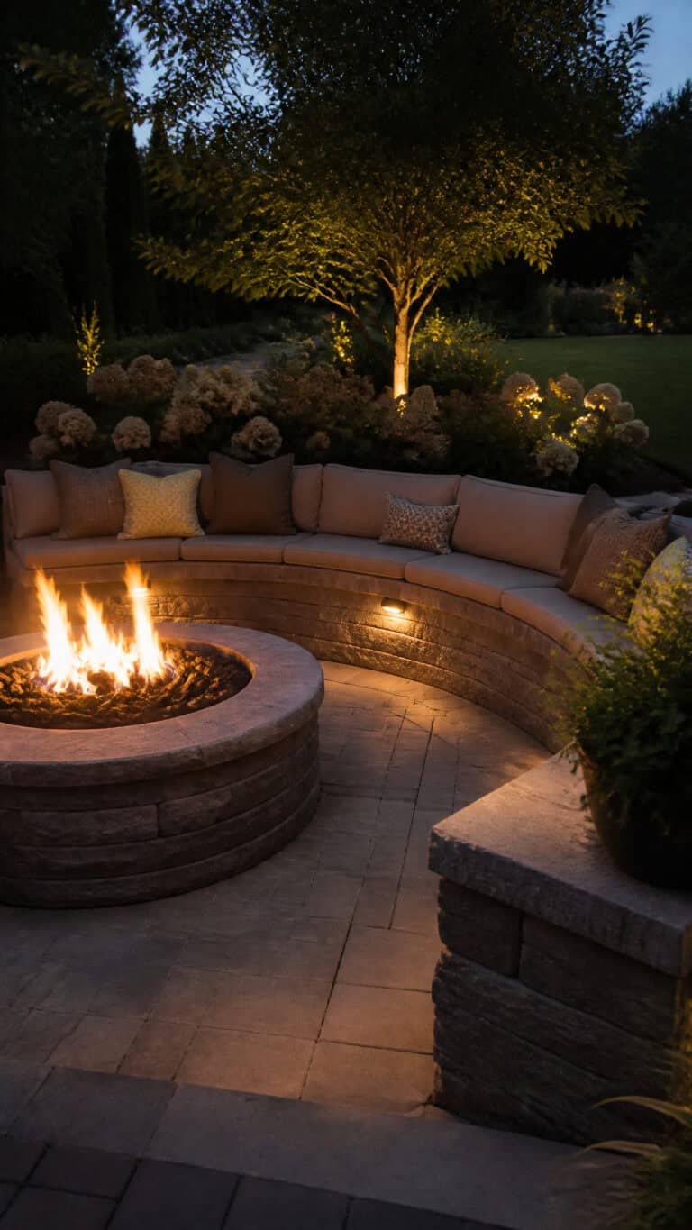 Built-In Stone or Brick Seating Walls
