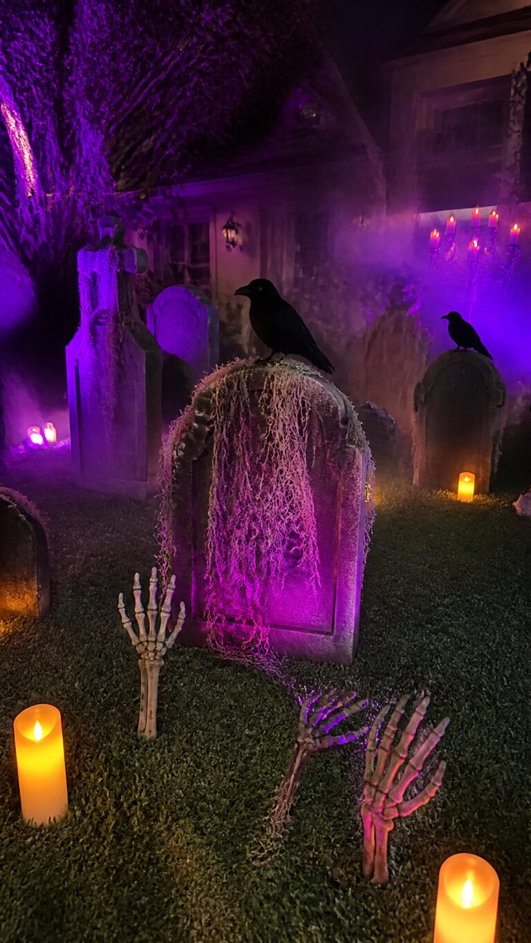 Spooky Graveyard Scene