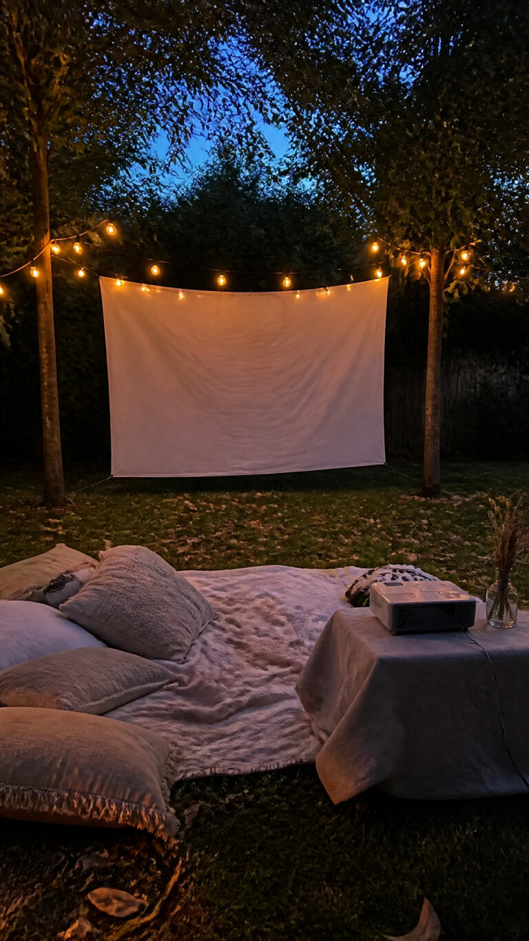 Setting Up Your Outdoor Movie Screen and Projector