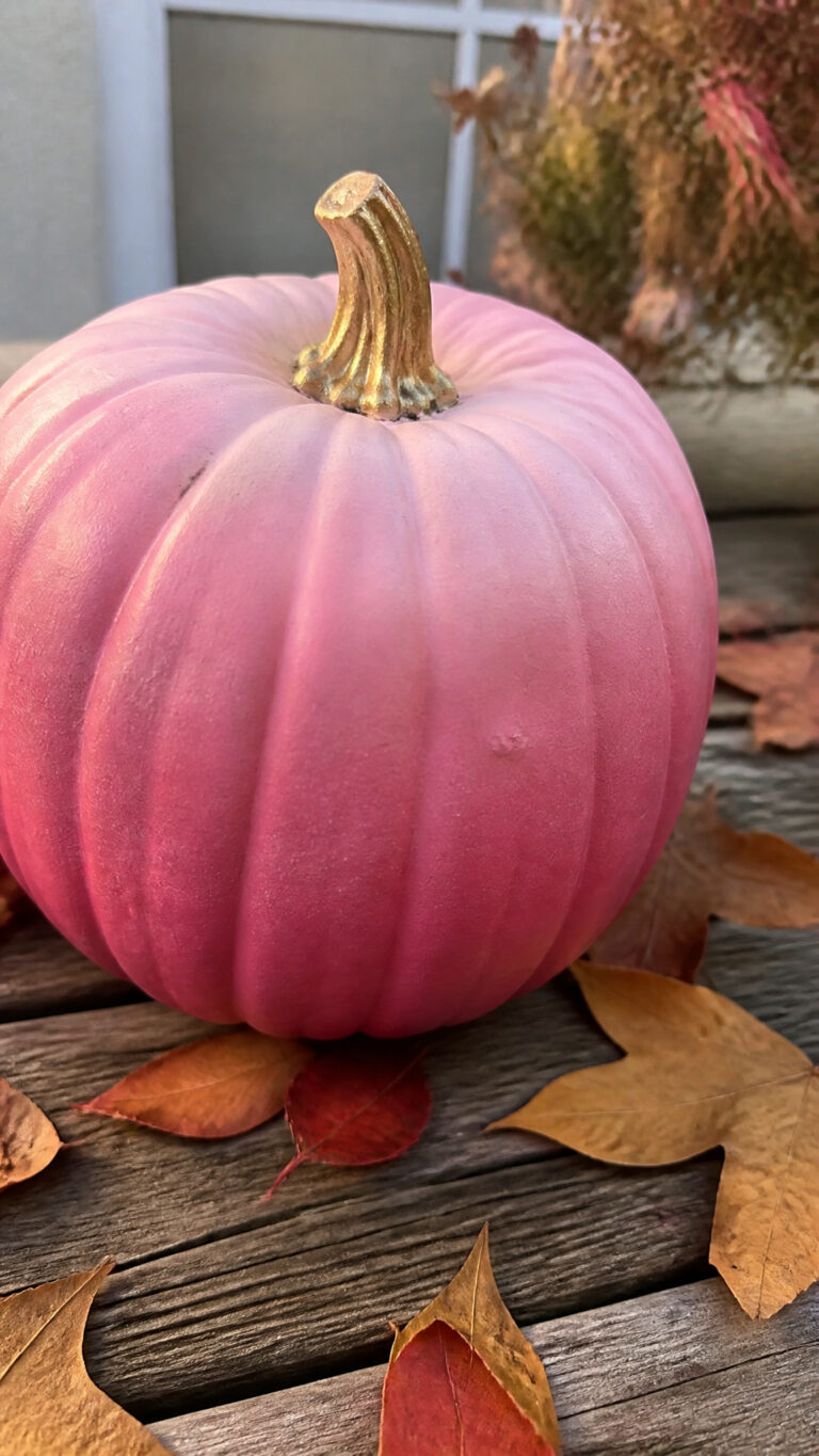 Ombre Pink Sunset Pumpkin