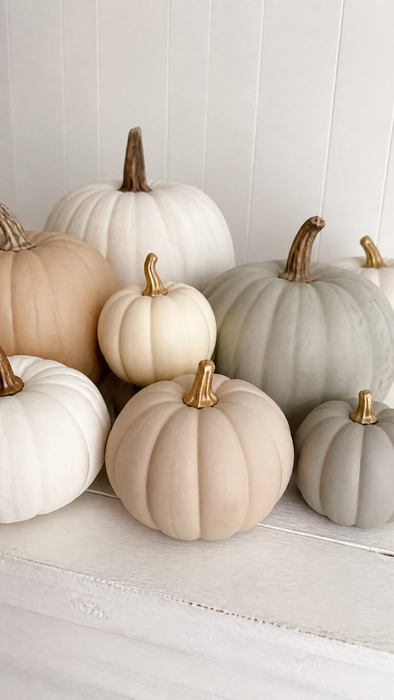 Minimalist Neutral Pumpkins